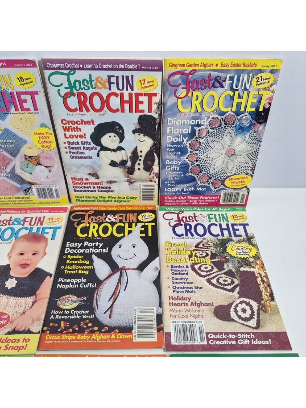 Fast & Fun Crochet 2000- 2002 Magazine Lot Seasonal Patterns Holiday Projects - Picture 3 of 13